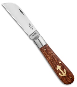 OTTER-Messer Large Anchor Knife Sapeli Wood (3" Satin)