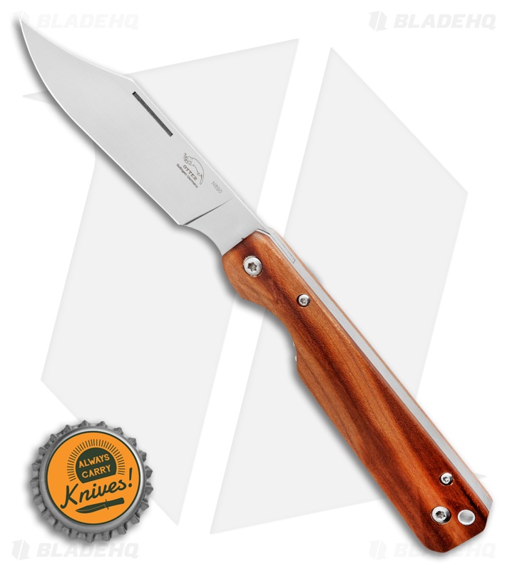 OTTER-Messer Rhino Linerlock Knife Plum Wood (3.75" Satin) 
