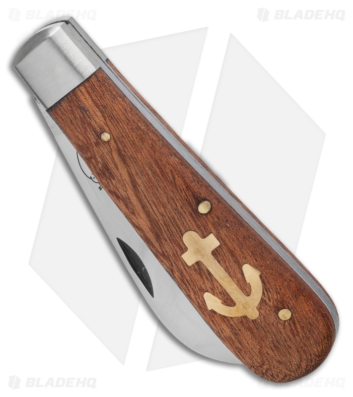 OTTER-Messer Small Anchor Knife Sapeli Wood (2.75" Satin)