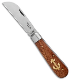 OTTER-Messer Small Anchor Knife Sapeli Wood (2.75" Satin)