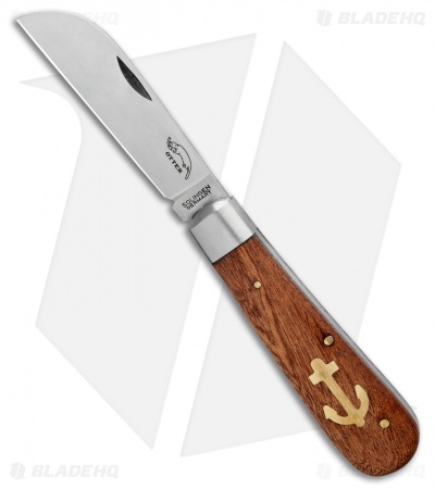 OTTER-Messer Small Anchor Knife Sapeli Wood (2.75" Satin)