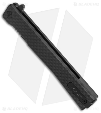 Ocaso Solstice Liner Lock Knife Carbon Fiber (3.5" Black)