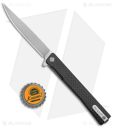 Ocaso Solstice Liner Lock Knife Carbon Fiber (3.5" Satin)