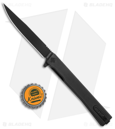 Ocaso Solstice Liner Lock Knife Black Titanium (3.5" Black PVD)