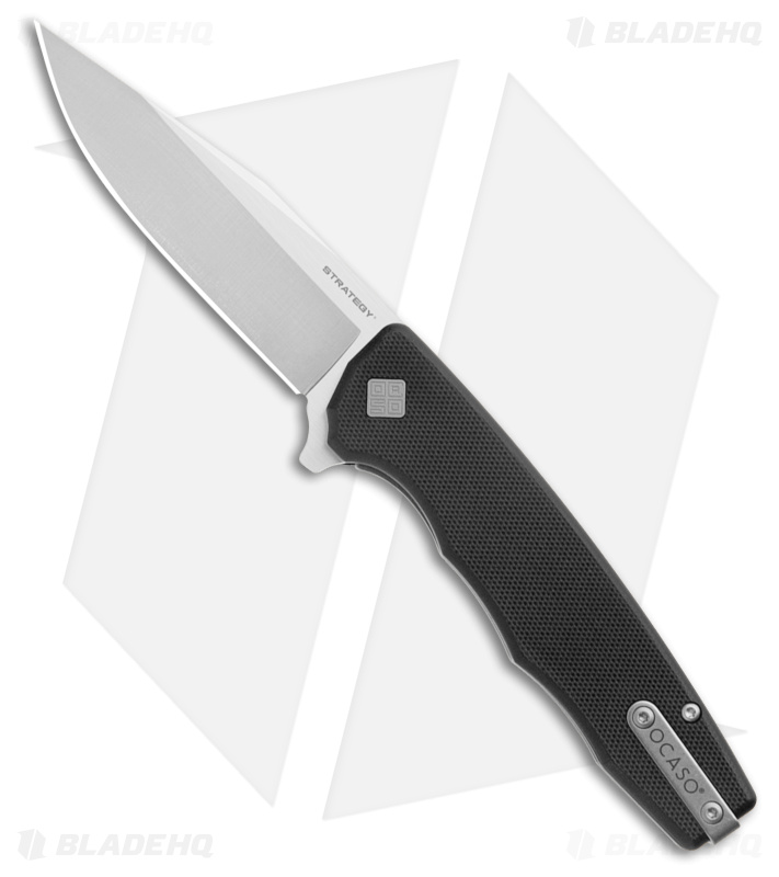 Ocaso Strategy Liner Lock Knife Black G-10 (3.5" Satin) 29BGD