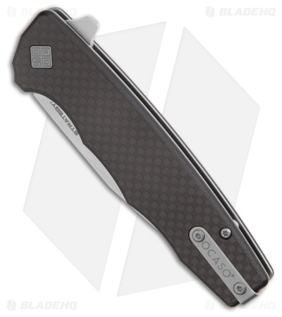 Ocaso Strategy Liner Lock Knife Carbon Fiber (3.5" Satin) 29BCD