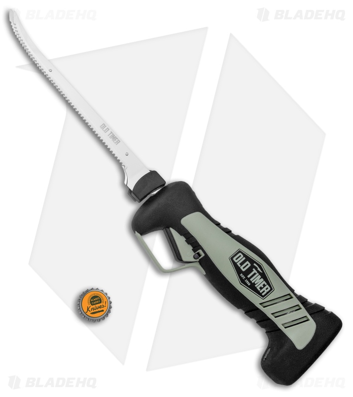 Old Timer Electric Fillet Knife Lithium Ion (Two Serrated Blades) Battery 