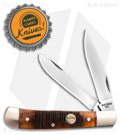 Old Timer Generational Trapper Knife Jigged Bone | 94OTG | Blade HQ