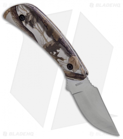 Schrade Old Timer Snowblind Camo Fixed Blade Hunting Knife Combo Set (2 Piece)