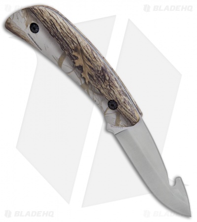 Schrade Old Timer Snowblind Camo Fixed Blade Hunting Knife Combo Set (2 Piece)