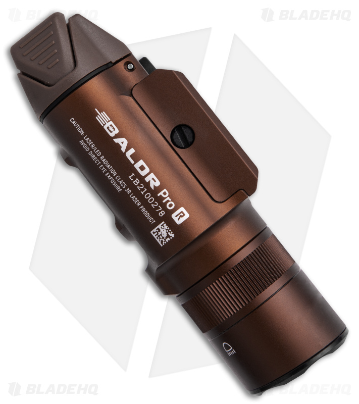 Olight BALDR-Pro R LED Flashlight w/Green Laser Tan - Blade HQ