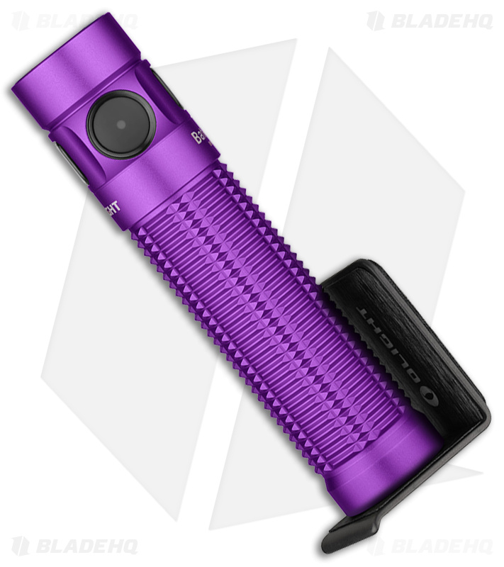 Olight Baton 3 Pro Rechargeable Flashlight Purple - Blade HQ