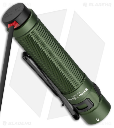 Olight Baton 3 Pro Max Flashlight OD Green Aluminum (2500 Lumens 