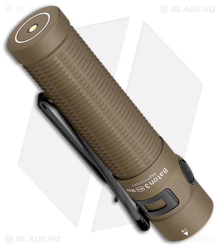 Olight Baton 3 Pro Max Magnesium Tan 2500 Lumens | Blade HQ Olight Baton 3 Pro Max Magnesium Tan 2500 Lumens | Blade HQ