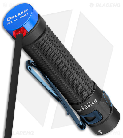 Olight Baton 3 Pro Rechargeable EDC Flashlight Black CW (1500 Lumens)