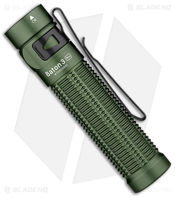 Olight Baton 3 Pro Rechargeable Flashlight OD Green CW - BHQ