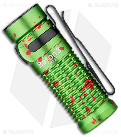 Olight Baton 3 Flashlight Zombie Green - Blade HQ