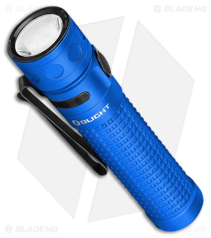 Olight Baton 4 Premium Edition Rechargeable EDC Flashlight - Regal Blue (Refurbished)
