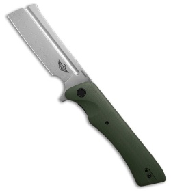 Olight Freeze 3 Liner Lock Knife OD Green G-10 (3.9" Damascus)