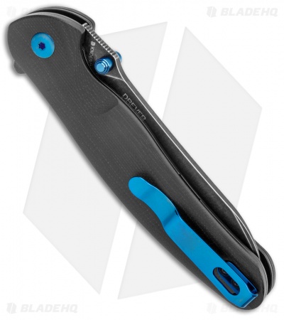 Olight Oknife Drever Liner Lock Knife Black G-10 (3.5" Black SW N690)