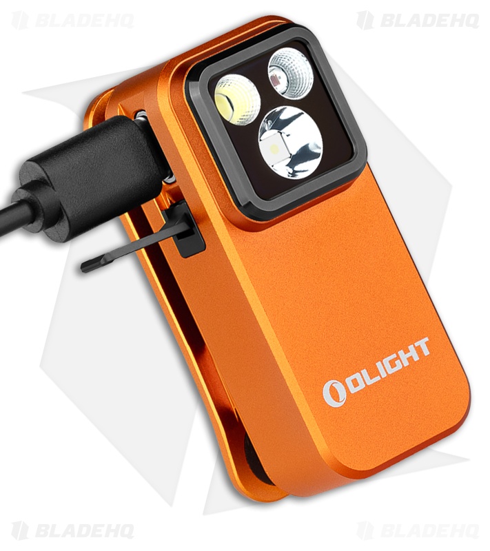 Olight Oclip Pro Clip Light Orange Aluminum (500 Lumens)