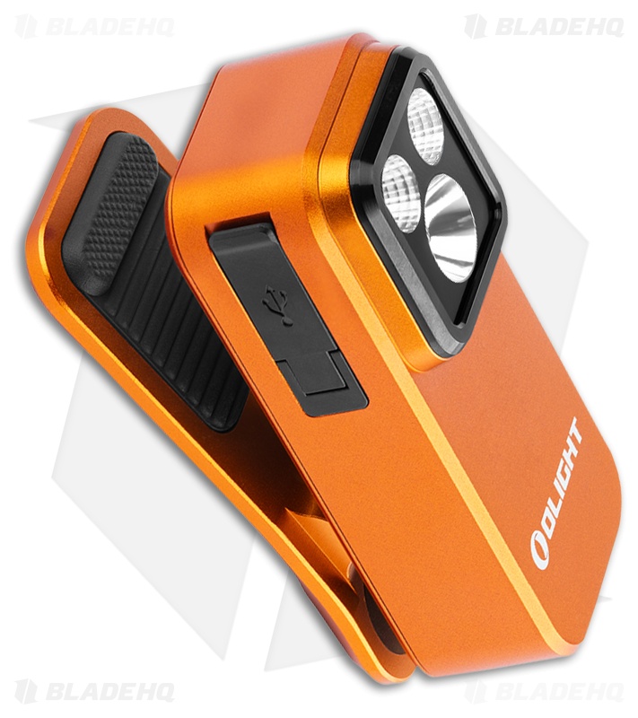Olight Oclip Pro Clip Light Orange Aluminum (500 Lumens)