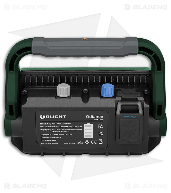 Olight Odiance RC Work Light OD Green 3000 Lumens - Blade HQ