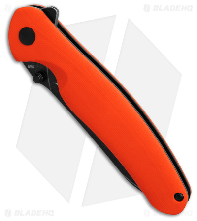 Olight Oknife Drever Liner Lock Knife Orange G-10 (3.5" Black Stonewash)