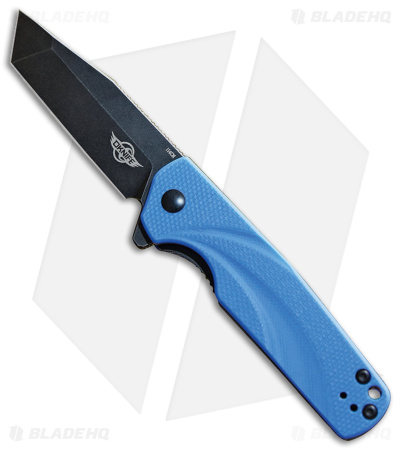 Olight Oknife Ratel Liner Lock Flipper Knife Blue G-10 (3.2" Black)
