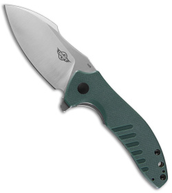 Olight Oknife Zilla Flipper Liner Lock Knife Green G-10 (3.48" Satin)