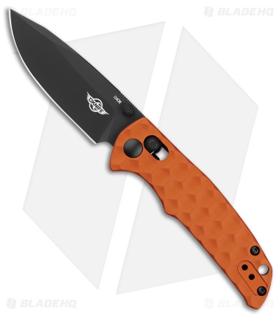 Olight Rubato 3 Crossbar Lock Knife Orange Aluminum (3" Black)