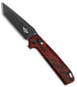 Olight Rubato 2 Crossbar Lock Knife Black/Red G-10 (3" Gray)