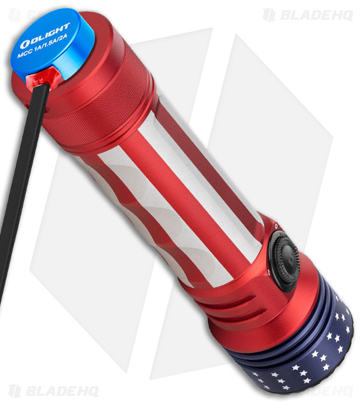 Olight Seeker 3 Pro Flashlight | Stars & Stripes | 3200 Lumens Olight Seeker 3 Pro Flashlight | Stars & Stripes | 3200 Lumens