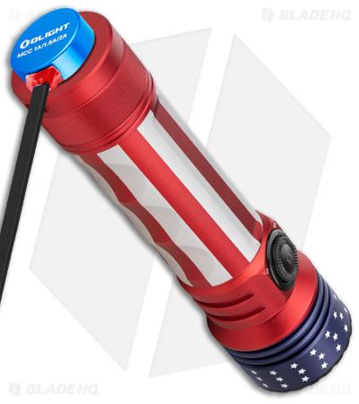 Olight Seeker3 Pro Stars & Stripes Gradient Rechargeable Flashlight(4200 Lumens)