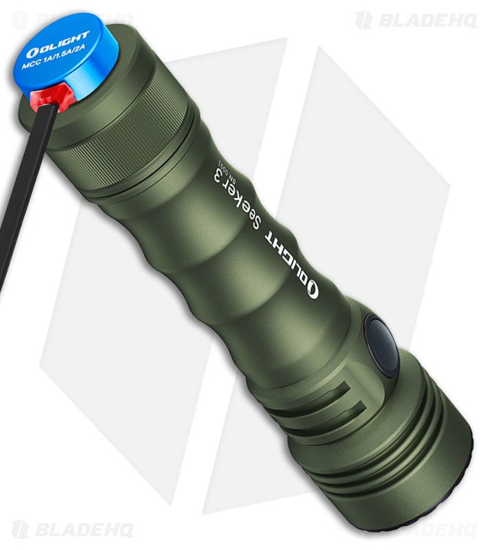 Olight Seeker 3 - 3500 Lumen Flashlight | OD Green | Blade HQ