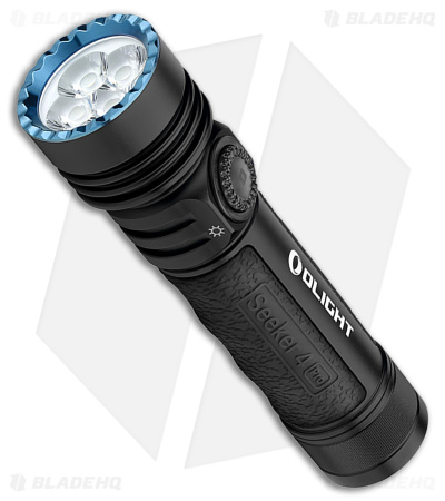 Olight Seeker 4 Pro Rechargeable Neutral White LED Flashlight, Matte Black,  4600 Max Lumens - KnifeCenter - SEEKER-4-PRO-NW-MBLK