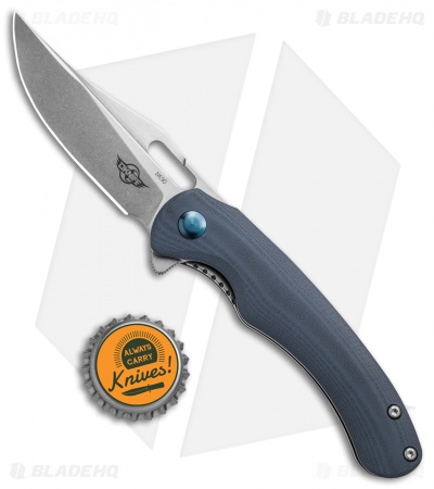 Olight Oknife Splint Liner Lock Knife Gray G-10 (3" Stonewash)