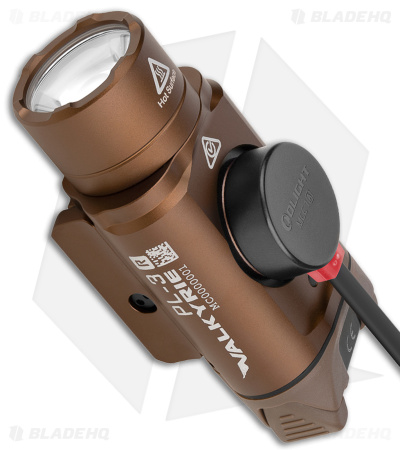 オーライト OLIGHT PL-3R Valkyrie TAN ウエポンライト Olight Valkyrie PL-3R Desert Tan (1500 Lumens) - Blade HQ