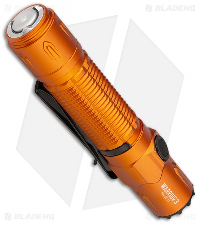 Olight Warrior 3 Rechargeable Flashlight Orange Aluminum (2300 Lumens)