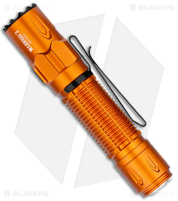 Olight Warrior 3 Flashlight | Orange | Blade HQ