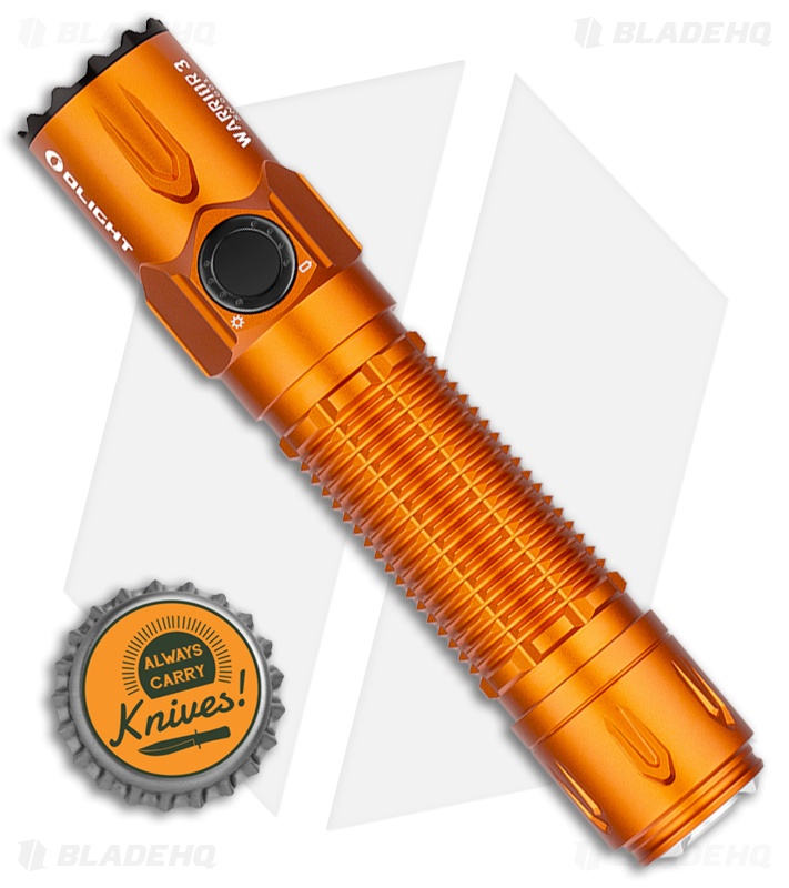 Olight Warrior 3 Flashlight | Orange | Blade HQ
