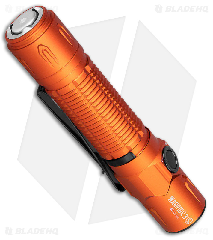 Olight Warrior 3S Flashlight Orange (2300 Lumens) - Blade HQ