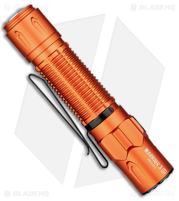 Olight Warrior 3S Flashlight Orange (2300 Lumens) - Blade HQ