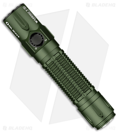 Olight Warrior 3S Rechargeable Flashlight Green Al - BHQ