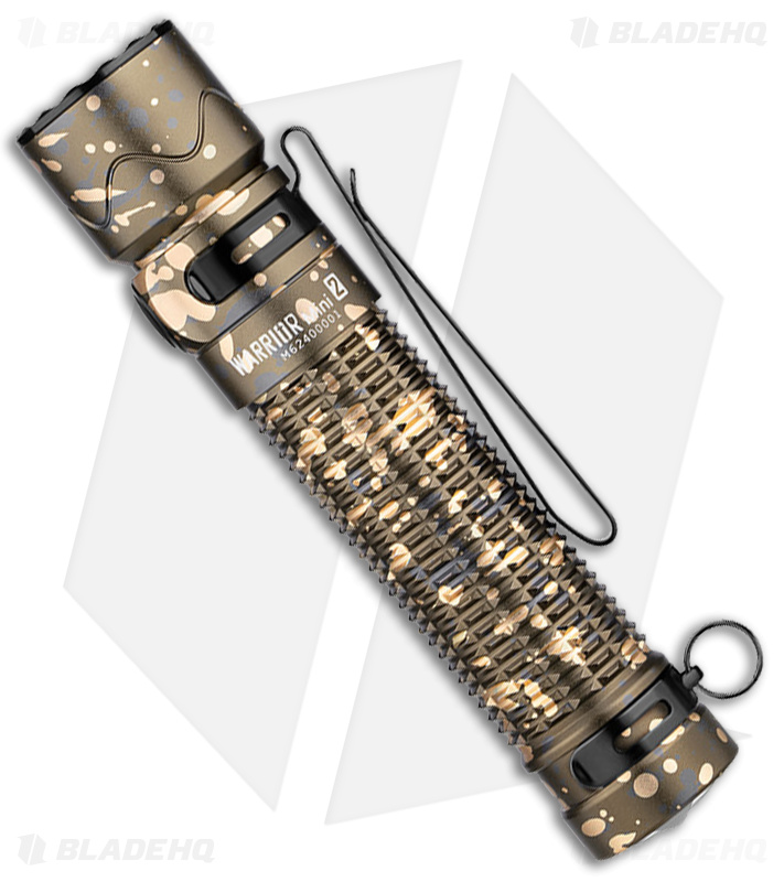 Olight Warrior Mini 2 Flashlight Desert Camo Aluminum - Blade HQ