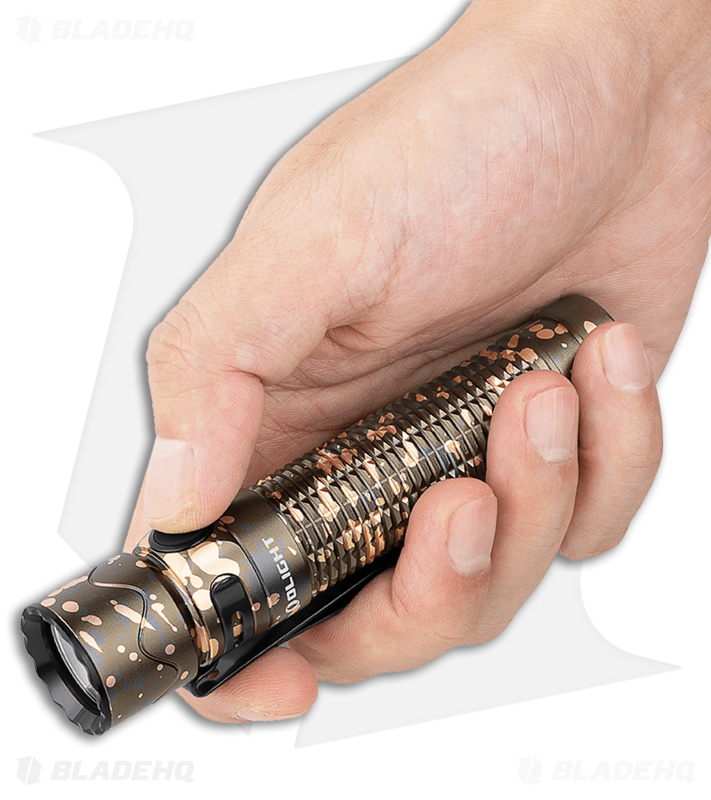 Olight Warrior Mini 2 Flashlight Desert Camo Aluminum - Blade HQ
