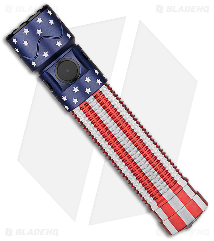 Olight Warrior Mini 2 Flashlight - Stars & Stripes - Blade HQ