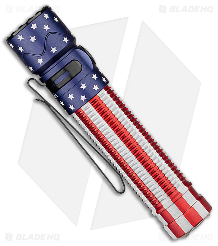 Olight Warrior Mini 2 Flashlight - Stars & Stripes - Blade HQ