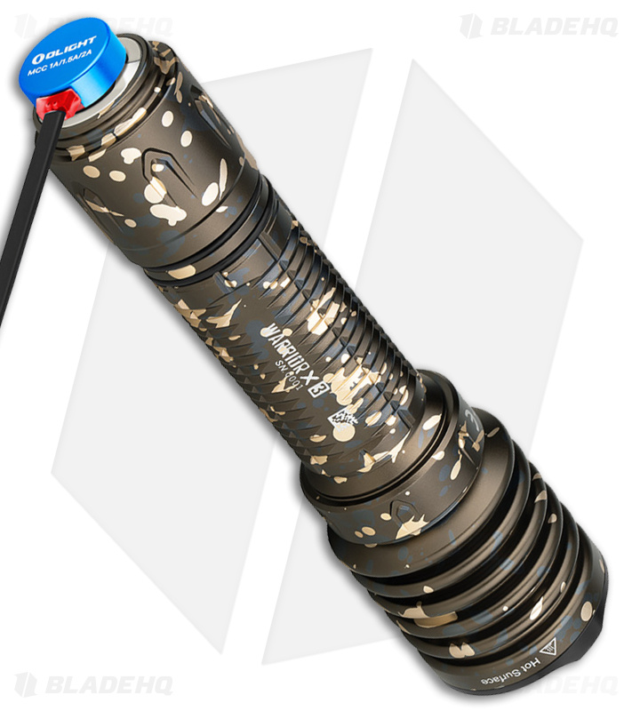 Olight Warrior X 3 Tactical Flashlight | Desert Camo | Blade HQ