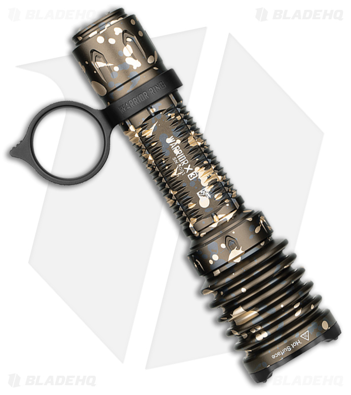 Olight Warrior X 3 Tactical Flashlight | Desert Camo | Blade HQ Olight Warrior X 3 Tactical Flashlight | Desert Camo | Blade HQ